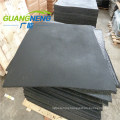 1000*1000*45mm Black Color Gym Rubber Tile, 45mm Thickness with Groove